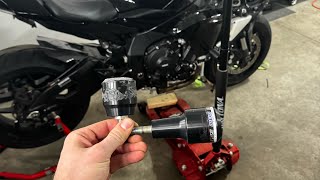 Yamaha R1 frame slider install issue 