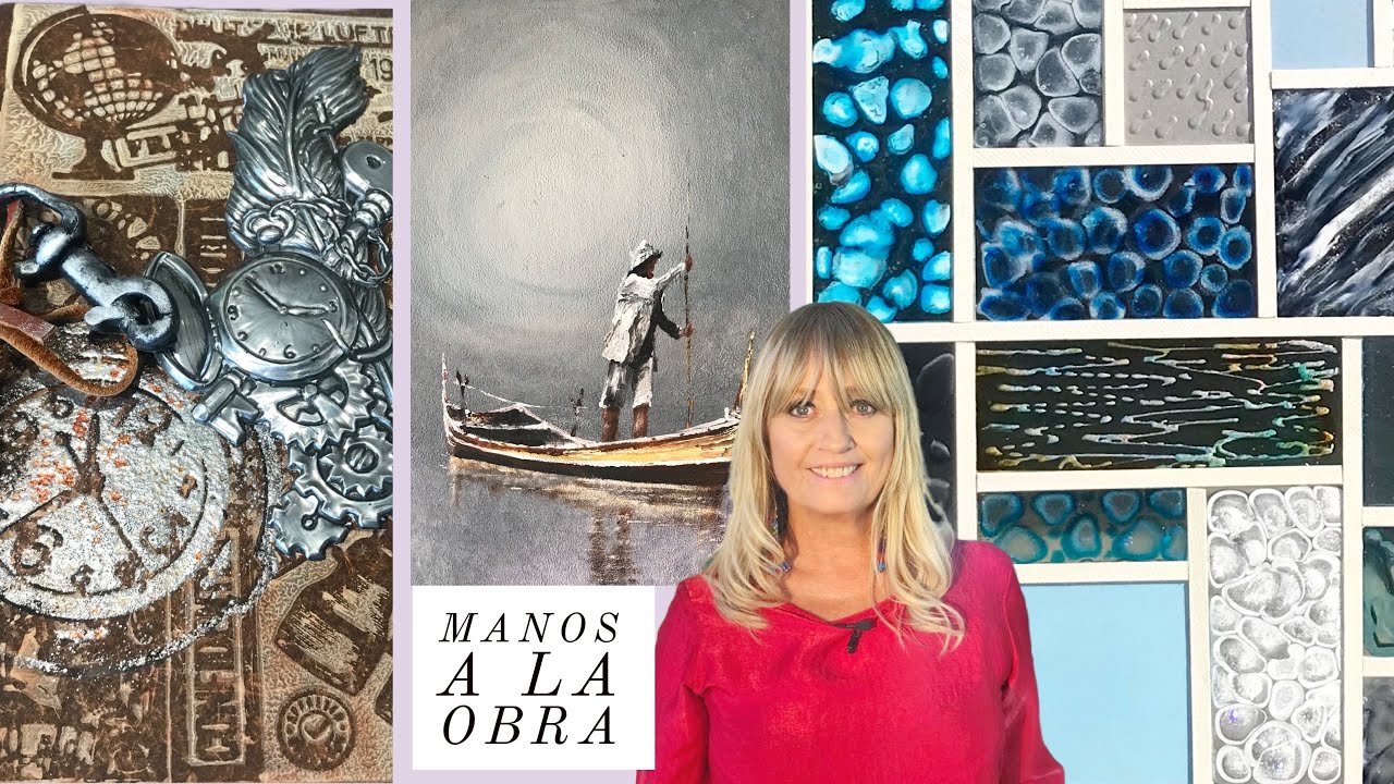 Manos a la Obra 2023 Programa 10 Falso Vitral  Repujado en Metal  Sellos   Pintar Cuadros en  papel