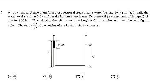 2020 IIT JEE advanced physics question with solution