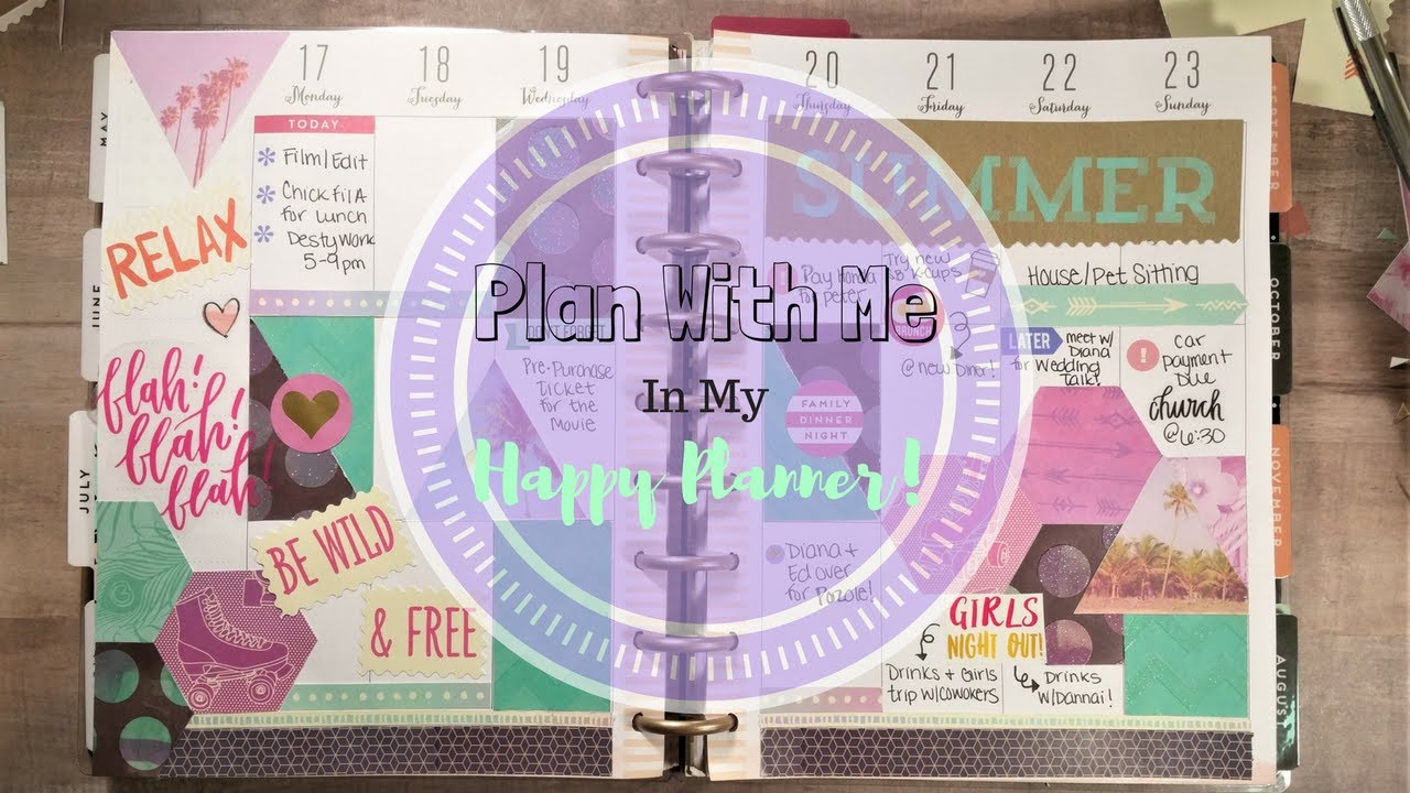 Plan With Me Using Scrapbook Paper | The Happy Planner | No Etsy Stickers