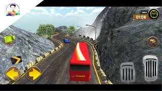 Uphill Tourist Coach Bus Driving | Drive Most Dangerous Hills With Time Limited | Android Game Play screenshot 4