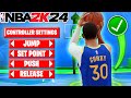 How to shoot in nba 2k24  shot timing visual cue best controller settings