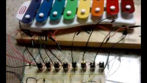 Arduino xylophone Christmas music