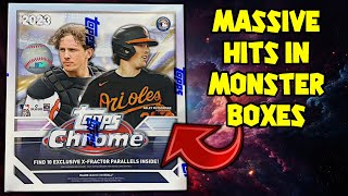 (8) MONSTER BOXES!!! 2023 Topps Chrome Baseball Cards Retail Value Comparison