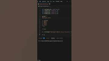 🐍 Pythonla 30 Saniyədə Kalkulyator Hazırlamaq... #shorts #python #proqramlaşdırma