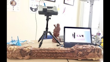 Quét mẫu 3D điêu khắc gỗ bằng máy EinScan-Pro