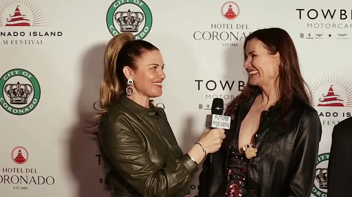 Amber Claire interviews Geena Davis at the Coronad...