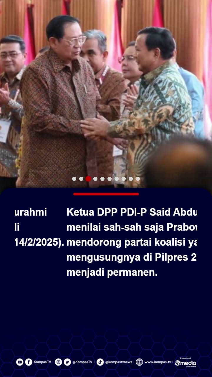 Prabowo Ajak KIM Plus Berkoalisi Permanen, PDI-P Pilih Koalisi dengan Rakyat #kimplus #pdip #kim