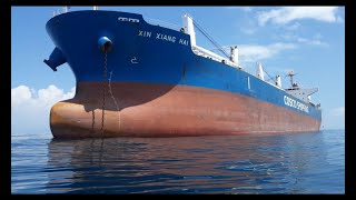 SPEED BOAT VIEW - KAPAL BESAR BATUBARA - MV. XIN XIANG HAI - BUNYU ANCHORAGE - KALIMANTAN UTARA