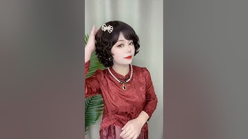 Bộ tóc giả nguyên đầu xoăn ngắn sang trọng quý phái cho tuổi trung niên #tocgia hotline 0706701555