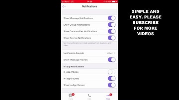 HOW TO DISABLE OR ENABLE SHOW MESSAGE NOTIFICATIONS IN VIBER APP (IOS)