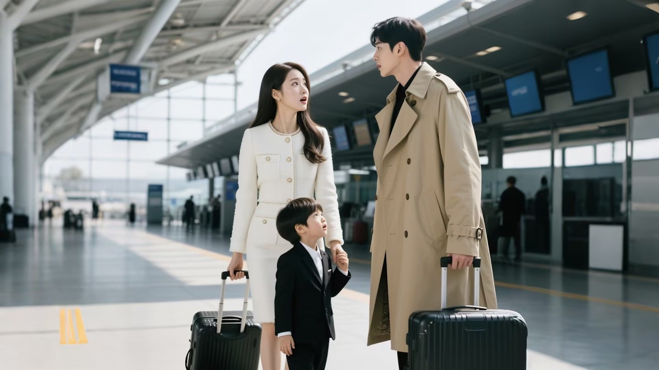 女人帶著萌娃剛下飛機就遇到孩子的一夜情生父，沒想到他竟是高冷總裁；看到總裁身邊還有個一模一樣的萌娃，她當場傻眼！#短劇 #逆襲 #反轉 #甜寵 #總裁