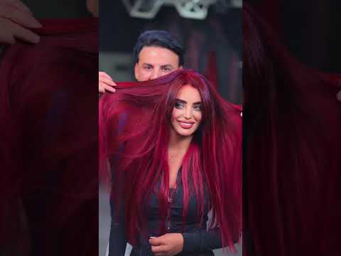 سحب لون الشعر الأسود والانتقال إلى اللون الشعر الأحمر متل هيفا وهبة عطوني رأيكم الحلو