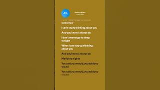 Marlboro Nights - Lonely God (Lyrics)