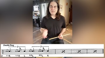 Double Drag #drumlesson #openclosetechnique #gordyknudtson #alandawson #rudimentalritual #rudiments