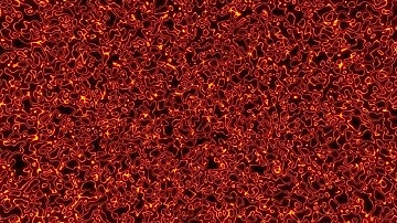 Abstract Colorful Orange Background - Metallic Wavy Liquid Reflecting Bright Surface