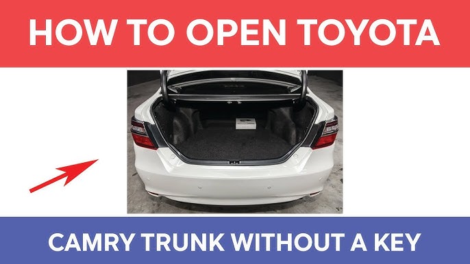 How to Open Toyota Avalon Trunk Without Key  