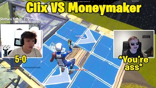 Clix VS Moneymaker 1v1 TOXIC Fights! (NA & EU)