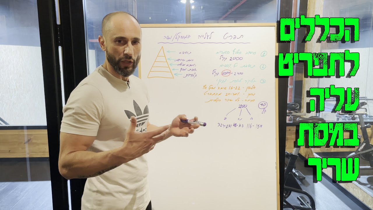 הכללים לתפריט עליה במסת שריר