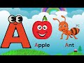 Alphabet Phonics Song | A for Apple 🍎 A for Ant 🐜 | ABC Song for Kids | Learn Phonics with Fun