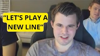 Magnus Carlsen: "Lets Play A New Line For Once"