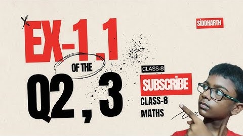 Class 8 Maths Chapter 1 Exercise 1.1 Q2 & Q3 | Rational Numbers | NCERT Solutions Explained