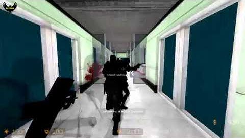 ZOMBIE ESCAPE MOD ON COUNTER-STRIKE: SOURCE, MAP: ZE_firewall_laboratory, CSS