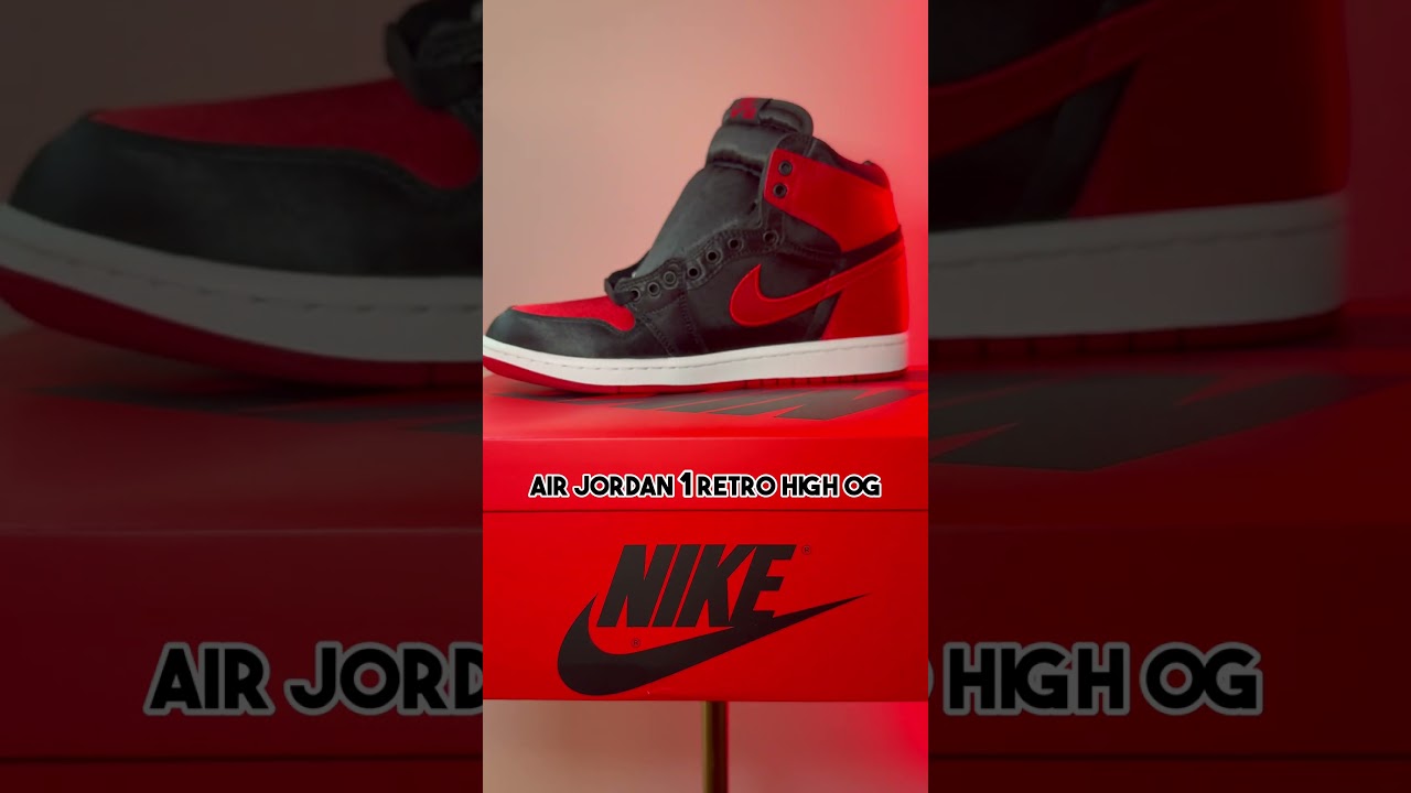 Satin Bred Jordan 1 Retro High OG