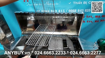 Máy nướng chả 4 vỉ kẹp cho lò nướng 15 xiên inox