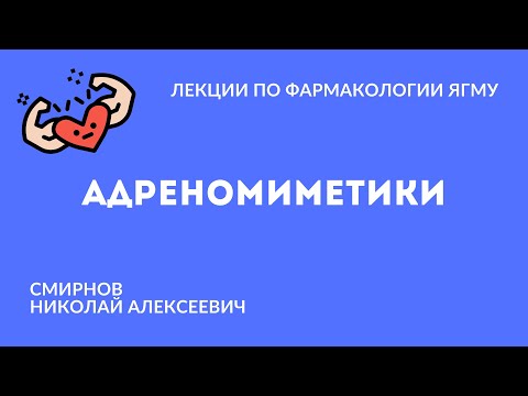 Адреномиметики | Медиаторная фармакология