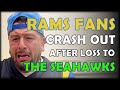 Rams Fans Crash Out After Losing to The Seahawks - NFC Championship Game Fan Reactions