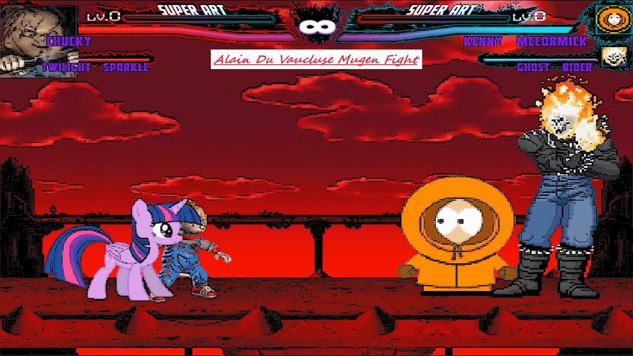 Mugen : Chucky & Twilight Sparkle Vs Kenny & Ghost Rider (Request)
