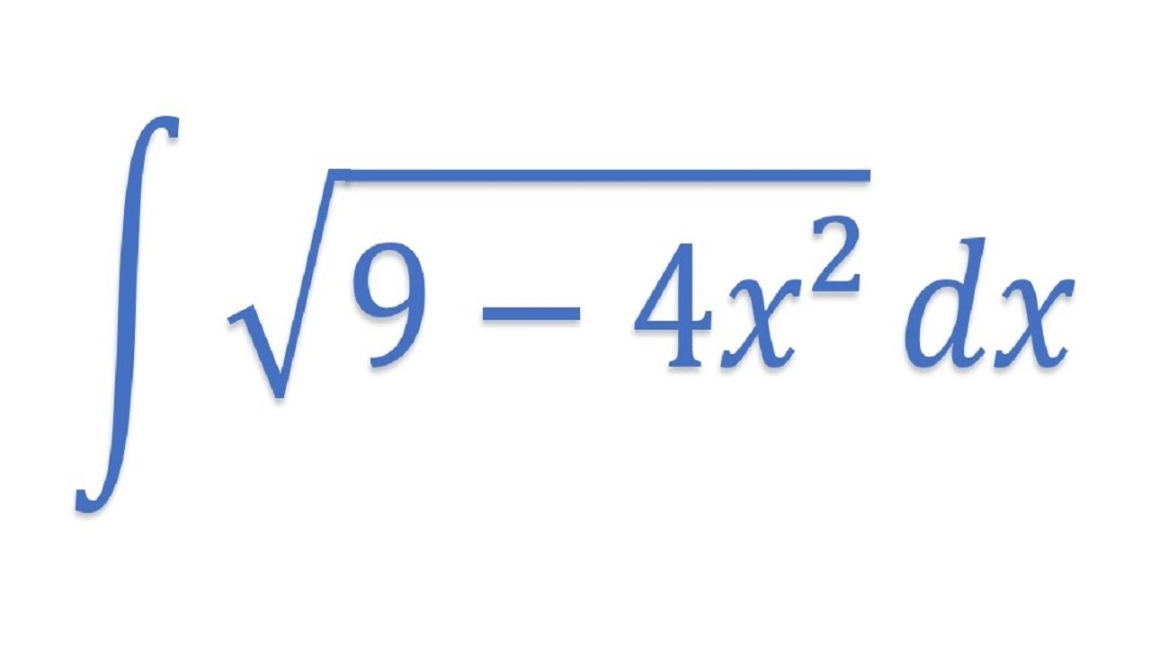 INTEGRAL Raiz 9 4x 2 YouTube INTEGRAL Raiz 9 4x 2 YouTube