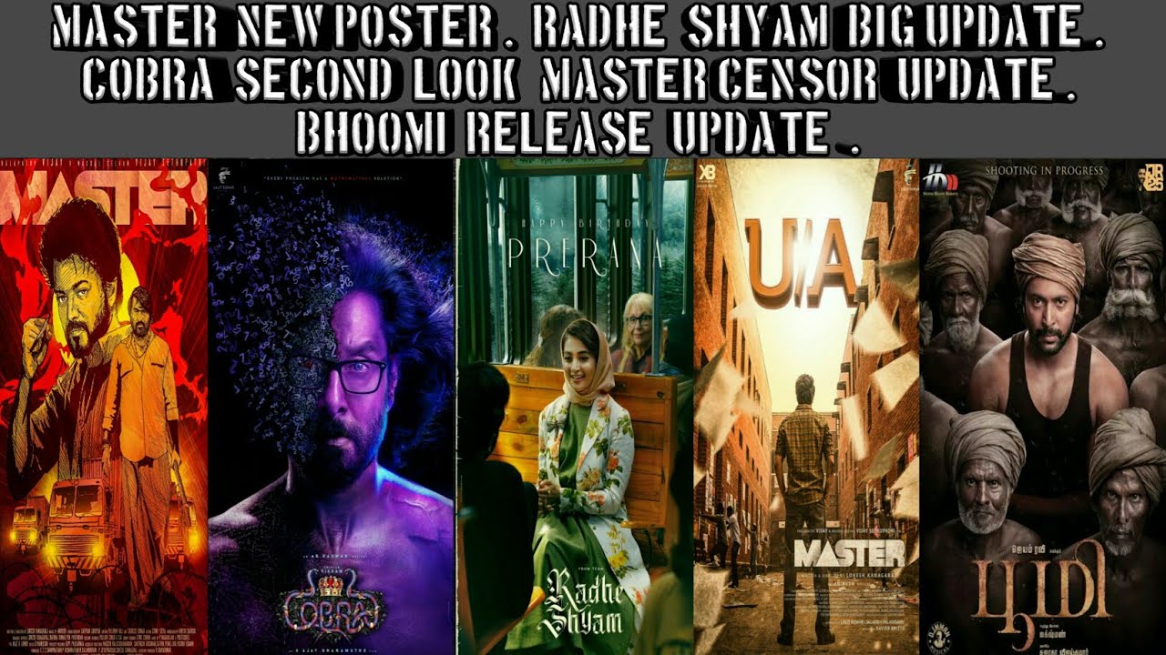 MASTER NEW UPDATE , RADHE SHYAM BIG UPDATE , MASTER CENSOR ISSUES SOLVED , BHOOMI RELEASE UPDATE .