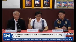 Joint Press Conference with DILG-PNP-PDEA-PCG at Camp Crame | April 18, 2024