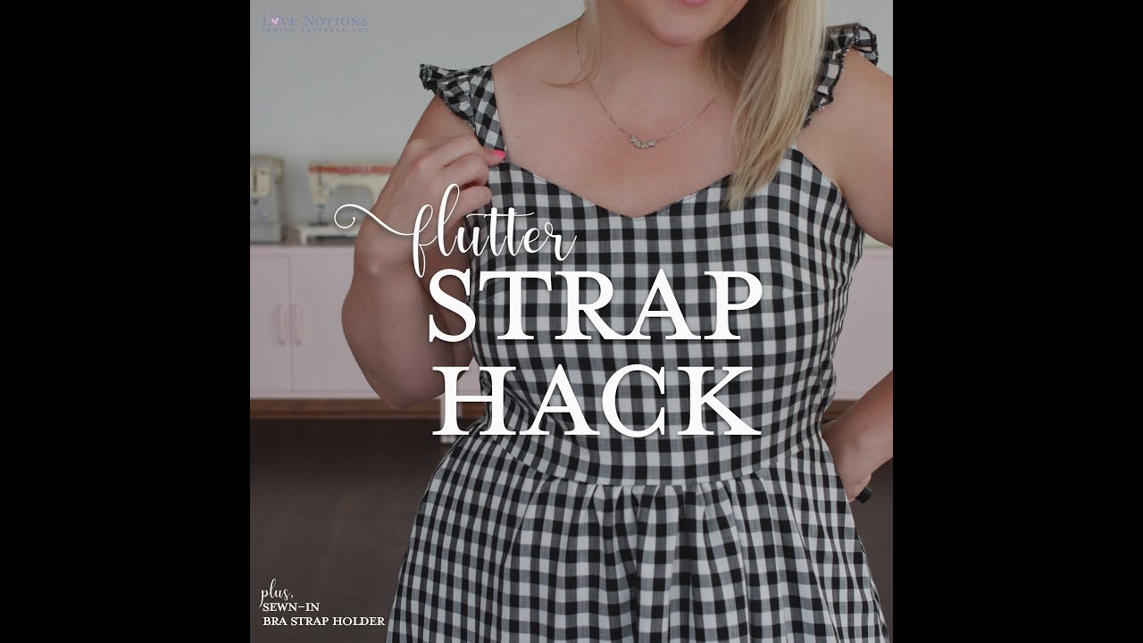 Bra Strap Hack!  Wearing a one shoulder top or dress & need to