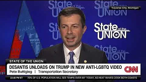 Secretary Pete Buttigieg responds to anti-LGBTQ DeSantis video