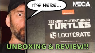 Finally! NECA TMNT LOOTCRATE #4 Unboxing + REVIEW - DONATELLO the DARK TURTLE & SCRAG bonus figure!!