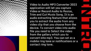 Video to Audio MP3 Converter New 2022   Video to Audio Cutter & Converter screenshot 1