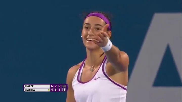 Simona Halep v Caroline Garcia. Sportsmanship at i...
