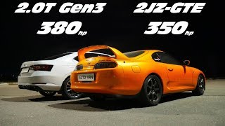 Японская ЛЕГЕНДА против Лютой ШКОДЫ. Toyota Supra (2jz-gte) vs Skoda Superb 2.0T Stage 3