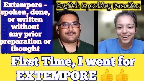 Extempore ||™Clapingo English Conversation || How to speak English fluently #clapingo #extempore