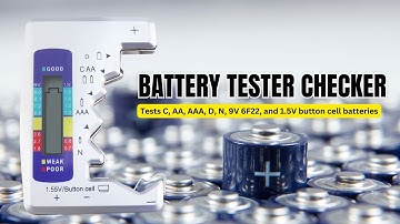 UNIVERSAL BATTERY TESTER CHECKER FOR C AA AAA D N 9V 1.5V BUTTON CELL SMALL MINI BATTERIES