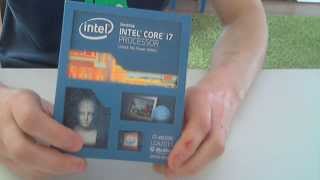 Intel Core i7 4820K socket 2011 unboxing video