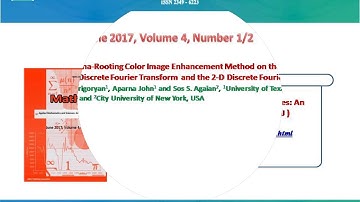 Applied Mathematics and Sciences: An International Journal (MathSJ )