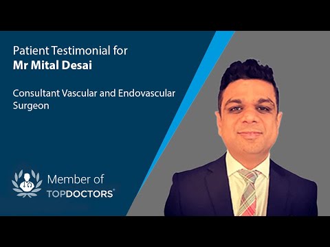 A patient testimonial for Mr Mital Desai
