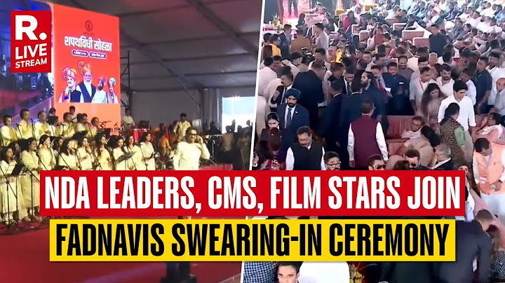 Maharashtra CM Oath LIVE: PM Modi, NDA Leaders, CMs, Film Stars Join Fadnavis's Swearing-In Ceremony