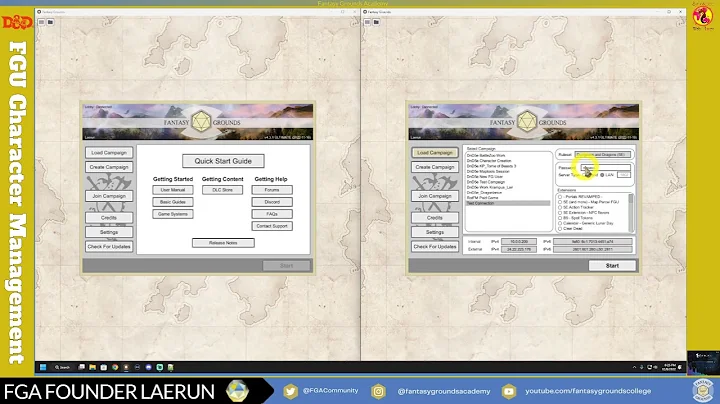 Connecting to your own table| Fantasy Grounds Unity (All Rulesets)| FGU Tips