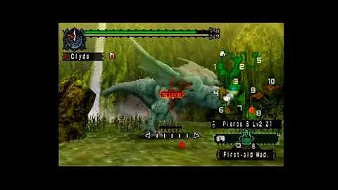 Monster Hunter Freedom (1) - Fang of the Iodrome! Glitch - Battle music for Khezu