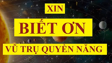 XIN BIẾT ƠN VŨ TRỤ QUYỀN NĂNG - Vũ trụ luôn sắp đặt những điều tốt đẹp nhất cho tôi